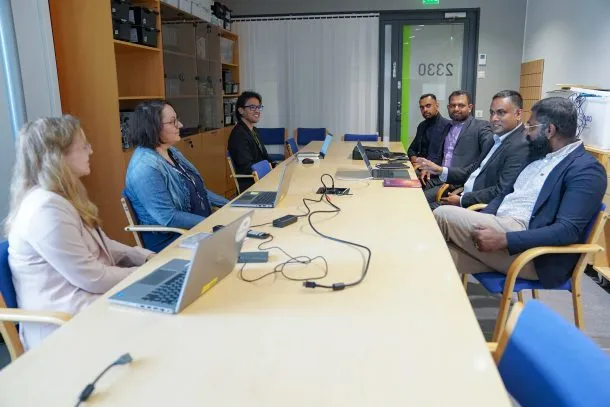 Dr. Upanith Liyanaarachchi is having a discussion at LUT University officials regarding Research collaboration, Student Exchange and Resource Sharing.